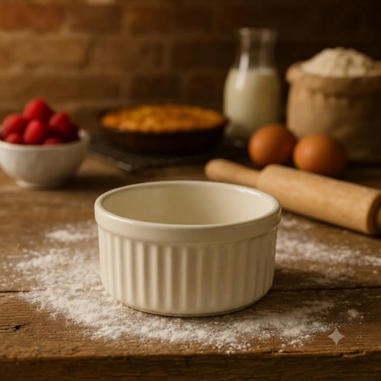 Ramekin de Porcelana Germer 240ml Marfim Ramekin de Porcelana Germer 240ml Marfim