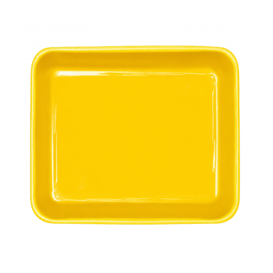 Cuba Porcelana 1/2 Gourmet Germer 25x29x6,6cm 3088ml Amarelo Cuba Porcelana 1/2 Gourmet Germer 25x29x6,6cm 3088ml Amarelo