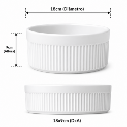 Ramekin de Porcelana Germer 1800ml