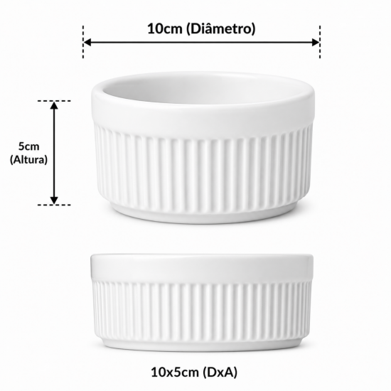 Ramekin de Porcelana Germer 240ml Ramekin de Porcelana Germer 240ml