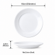 Prato de Porcelana Sobremesa Germer 18cm Hotel Branco