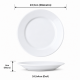 Prato de Porcelana Raso Germer 24,5cm Hotel Branco