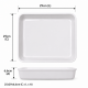 Cuba Porcelana 1/2 Gourmet Germer 25x29x6,6cm 3088mL Branca Cuba Porcelana 1/2 Gourmet Germer 25x29x6,6cm 3088mL Branca