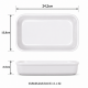 Cuba Porcelana 1/4 Gourmet Germer 13,8x24,2x6,5cm 1250ml Branca Cuba Porcelana 1/4 Gourmet Germer 13,8x24,2x6,5cm 1250ml Branca