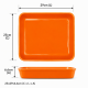 Cuba Porcelana 1/2 Gourmet Germer 25x29x6,6cm 3088mL Laranja Cuba Porcelana 1/2 Gourmet Germer 25x29x6,6cm 3088mL Laranja
