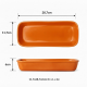 Cuba Porcelana 2/8 Gourmet Germer 11,7x28,7x6cm 1252mL Laranja Cuba Porcelana 2/8 Gourmet Germer 11,7x28,7x6cm 1252mL Laranja