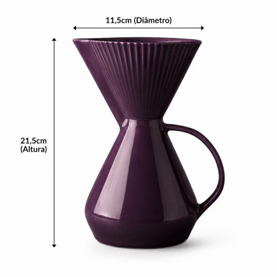 Bule de Porcelana com Porta Filtro Germer Ameixa Bule de Porcelana com Porta Filtro Germer Ameixa