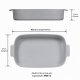 Travessa de Porcelana Retangular Germer 37x26cm Branca