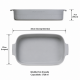 Travessa de Porcelana Retangular Germer 30X21cm Branco Travessa de Porcelana Retangular Germer 30X21cm Branco
