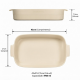 Travessa de Porcelana Retangular Germer 37x26cm Marfim