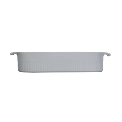 Travessa de Porcelana Retangular Germer 30X21cm Branco