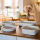 Travessa de Porcelana Retangular Germer 30X21cm Branco Travessa de Porcelana Retangular Germer 30X21cm Branco