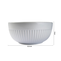 Tigela de Porcelana 1990ml Assar e Servir Germer Branco Tigela de Porcelana 1990ml Assar e Servir Germer Branco