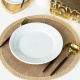 Prato de Porcelana Raso Germer 24,5cm Hotel Branco