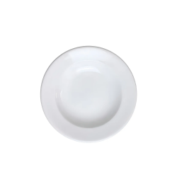 Prato de Porcelana Fundo Germer 23cm Hotel Branco