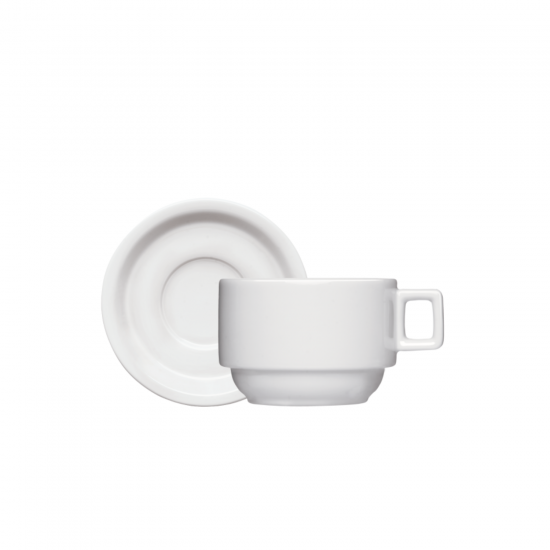 Xícara de Café com Pires Porcelana Germer 100ml Hotel Xícara de Café com Pires Porcelana Germer 100ml Hotel