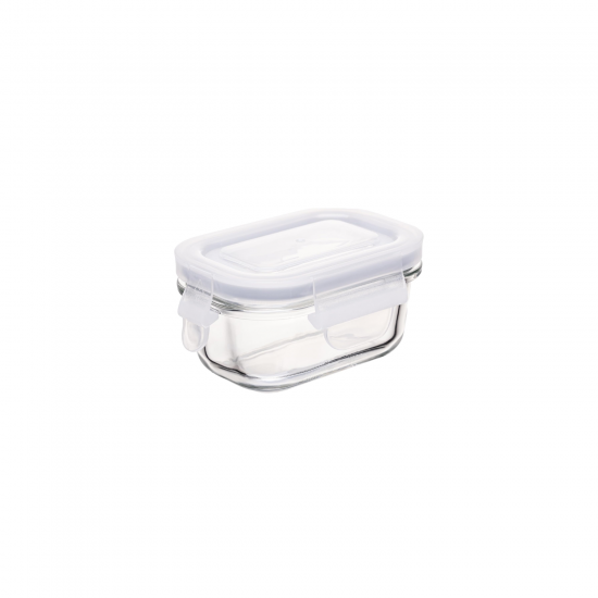 Pote de Vidro Hermético Retangular 120ml Lyor
