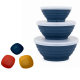 Conjunto 3 Bowl Quadrados com Tampa Stripes Lyor Conjunto 3 Bowl Quadrados com Tampa Stripes Lyor