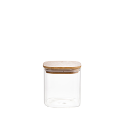 Pote de Vidro Quadrado 800ml Mori