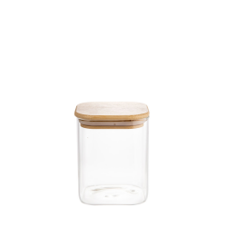 Pote de Vidro Quadrado 980ml Mori