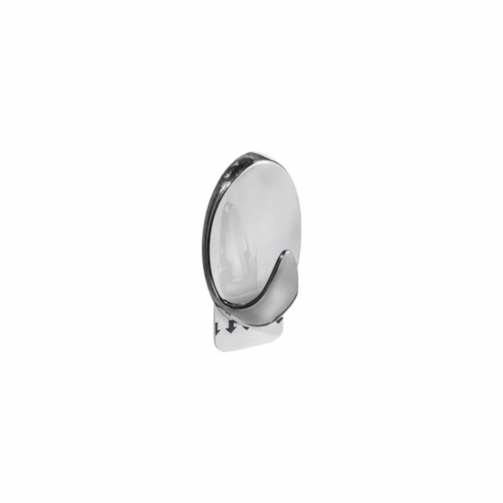 Gancho Adesivo Cromado c/1 Ordene Oval G
