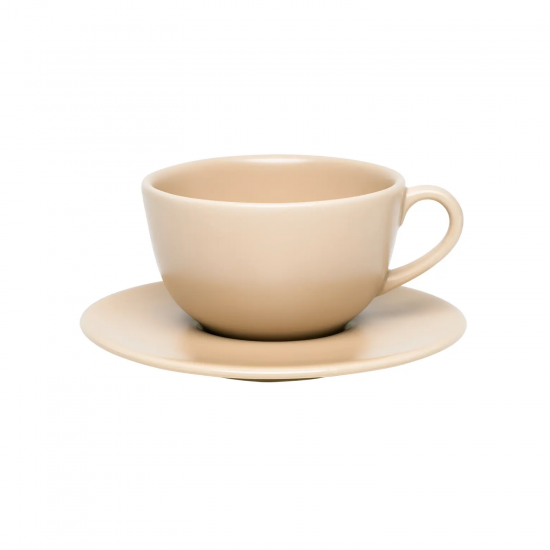 Xícara Louça c/ Pires 200ml Oxford Merengue
