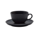 Xícara Louça c/ Pires 220ml Oxford Preto Onix Xícara Louça c/ Pires 220ml Oxford Preto Onix