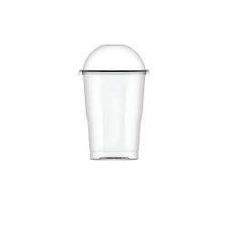 Copo Plástico Descartável com Tampa Bolha 250mL Plastilânia com 20un.