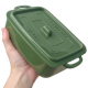 Pote Retangular 1200ml Plasútil Supreme Verde