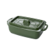 Pote Retangular 450ml Plasútil Supreme Verde