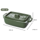 Pote Retangular 450ml Plasútil Supreme Verde