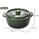 Pote Redondo 950ml Plasútil Supreme Verde
