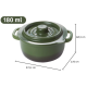 Pote Redondo 180ml Plasútil Supreme Verde