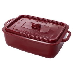 Pote Retangular 1200ml Plasútil Supreme Vermelho