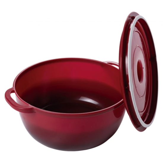 Pote Redondo 950ml Plasútil Supreme Vermelho
