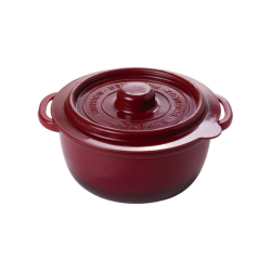 Pote Redondo 440ml Plasútil Supreme Vermelho