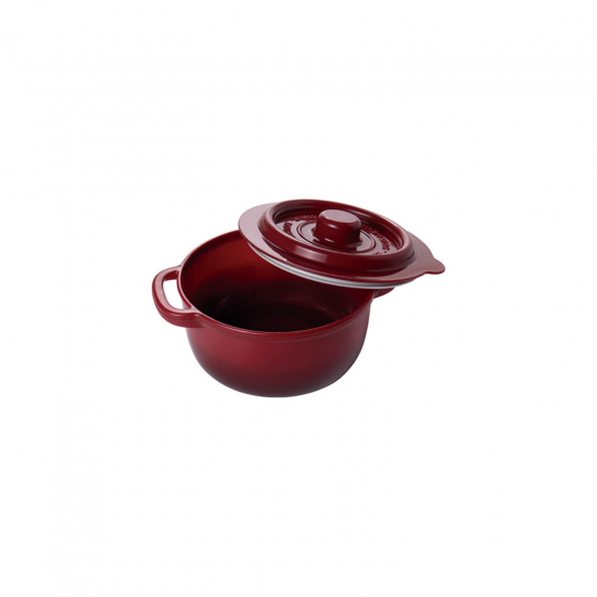 Pote Redondo 180ml Plasútil Supreme Vermelho