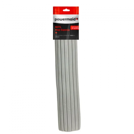 Refil para Mop Esponja Cinza Pro Powermaid Refil para Mop Esponja Cinza Pro Powermaid