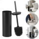 Escova Sanitária com Suporte Powermaid Matte Preta Escova Sanitária com Suporte Powermaid Matte Preta
