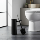 Escova Sanitária com Suporte Powermaid Matte Preta Escova Sanitária com Suporte Powermaid Matte Preta