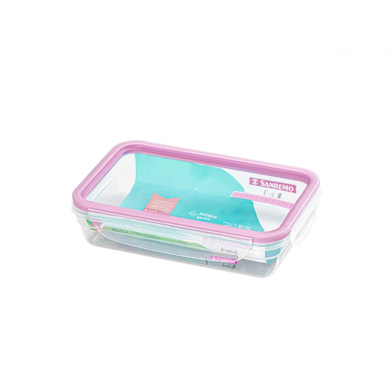 Pote Retangular Hermético com Trava 820ml Sanremo Fresh