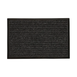 Tapete Capacho Duo 70x100cm Kapazi Preto Borda Unik