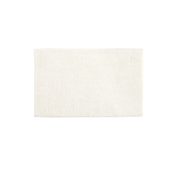 Tapete de Microfibra 40x60cm Joy Branco Kapazi Popcorn