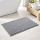 Tapete de Microfibra 40x60cm Joy Cinza Kapazi Popcorn Tapete de Microfibra 40x60cm Joy Cinza Kapazi Popcorn