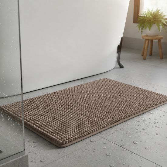 Tapete de Microfibra 40x60cm Joy Fendi Kapazi Popcorn Tapete de Microfibra 40x60cm Joy Fendi Kapazi Popcorn