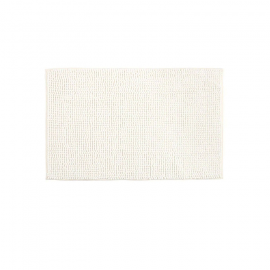 Tapete de Microfibra 50x70cm Joy Branco Kapazi Popcorn Tapete de Microfibra 50x70cm Joy Branco Kapazi Popcorn