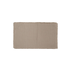Tapete de Banheiro Waffle Marrom 50x80cm Kapazi