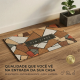 Tapete Capacho Vinil 40x75cm Kapazi Geométrico Tapete Capacho Vinil 40x75cm Kapazi Geométrico
