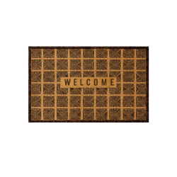 Tapete Capacho Vinil 50x80cm Kapazi Welcome Grades
