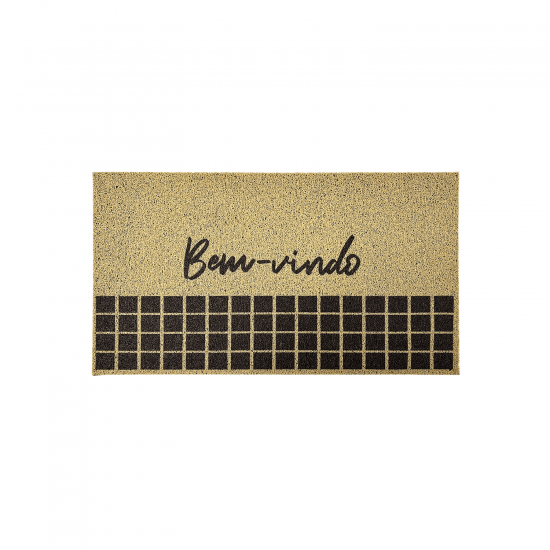 Tapete Capacho Vinil 50x80cm Kapazi Home Linear 